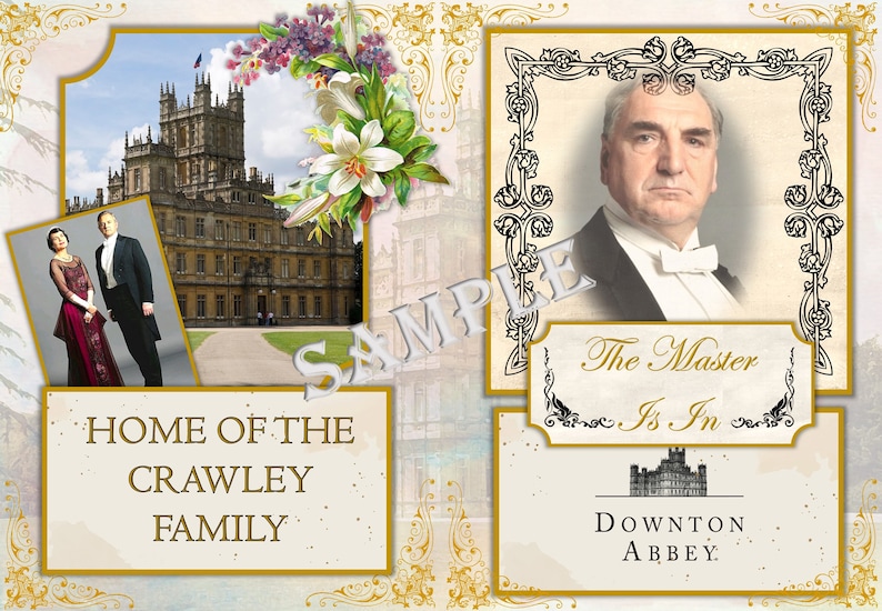 Downton Abbey Themed Printable Journal Kit with Free Ephemera | Etsy