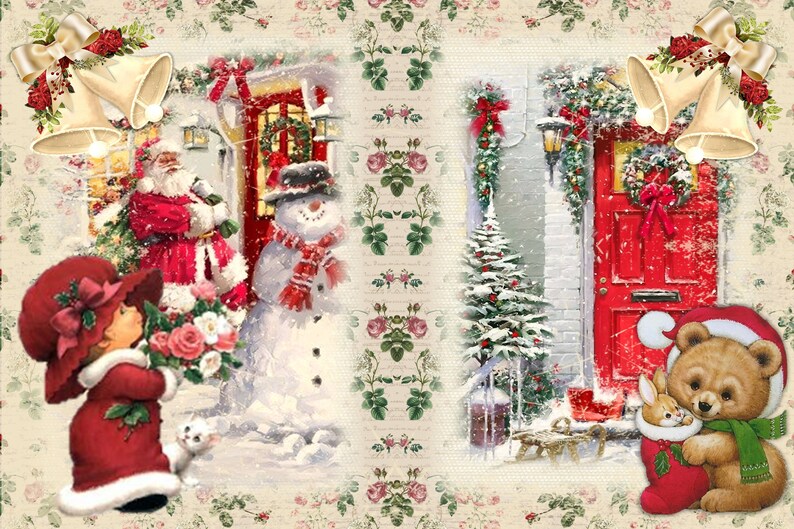 Printable Christmas Fireside Journal Kit With Free Clipart. Etsy UK