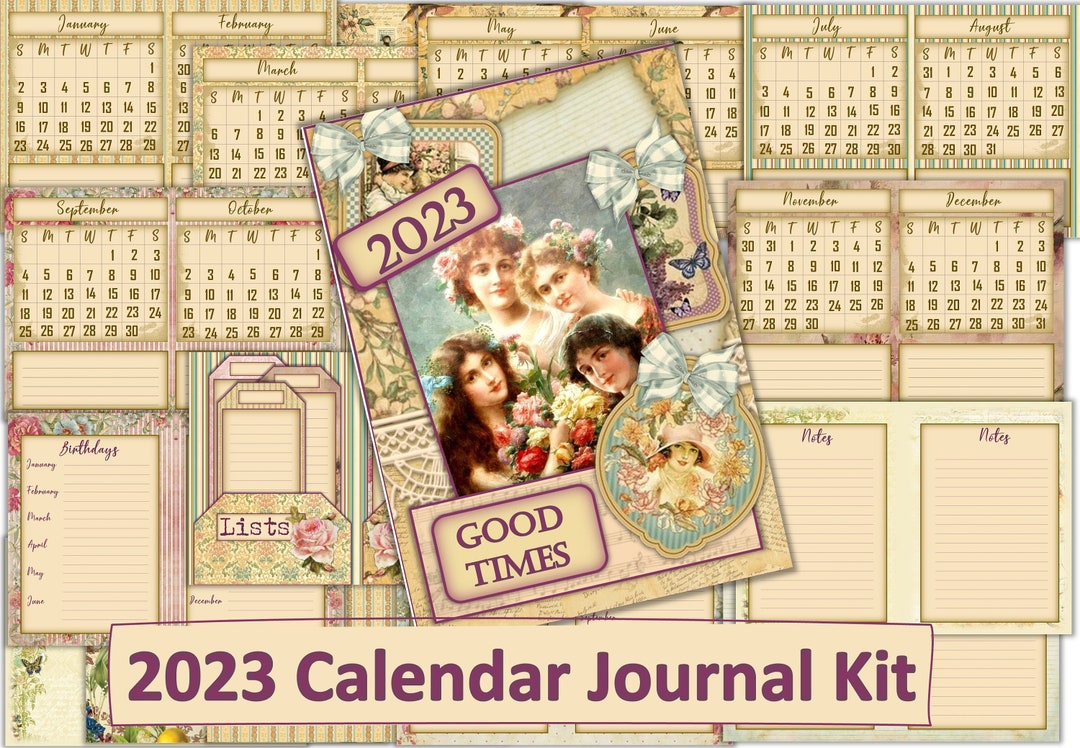 Printable Calendar Journal Kit 2023 30 Pages To Print Pockets printable-calendar-journal-kit-2023-30-pages-to-print-pockets