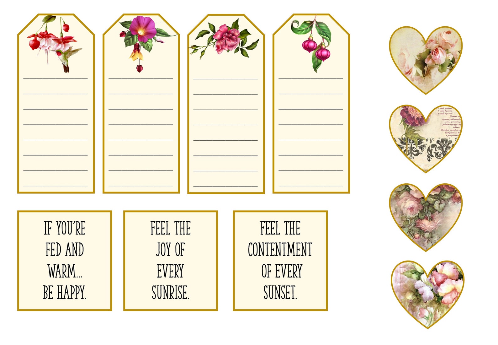Printable Pocket Journal Kit. 16 Pages With Free Ephemera. - Etsy