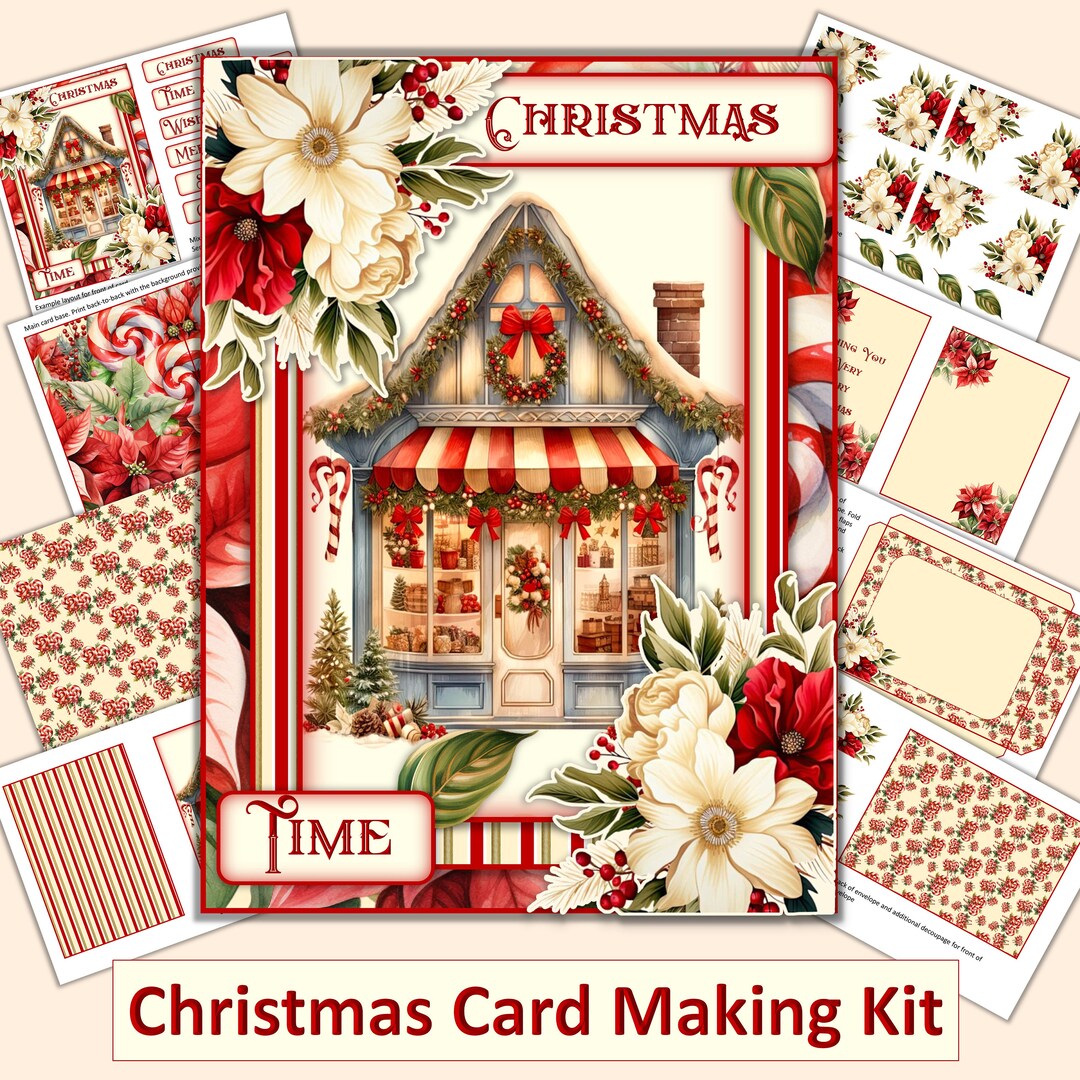 Christmas Card Kit Printable Download With Envelopes and Inserts. JPEG and PDF - Etsy christmas-card-kit-printable-download-with-envelopes-and-inserts-jpeg-and-pdf-etsy