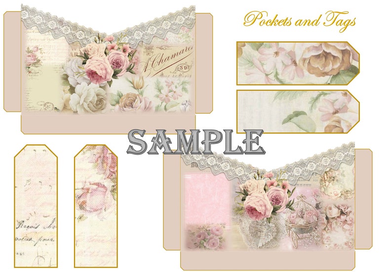 Download Printable Junk Journal Kit With Free Ephemera. Shabby Chic ...