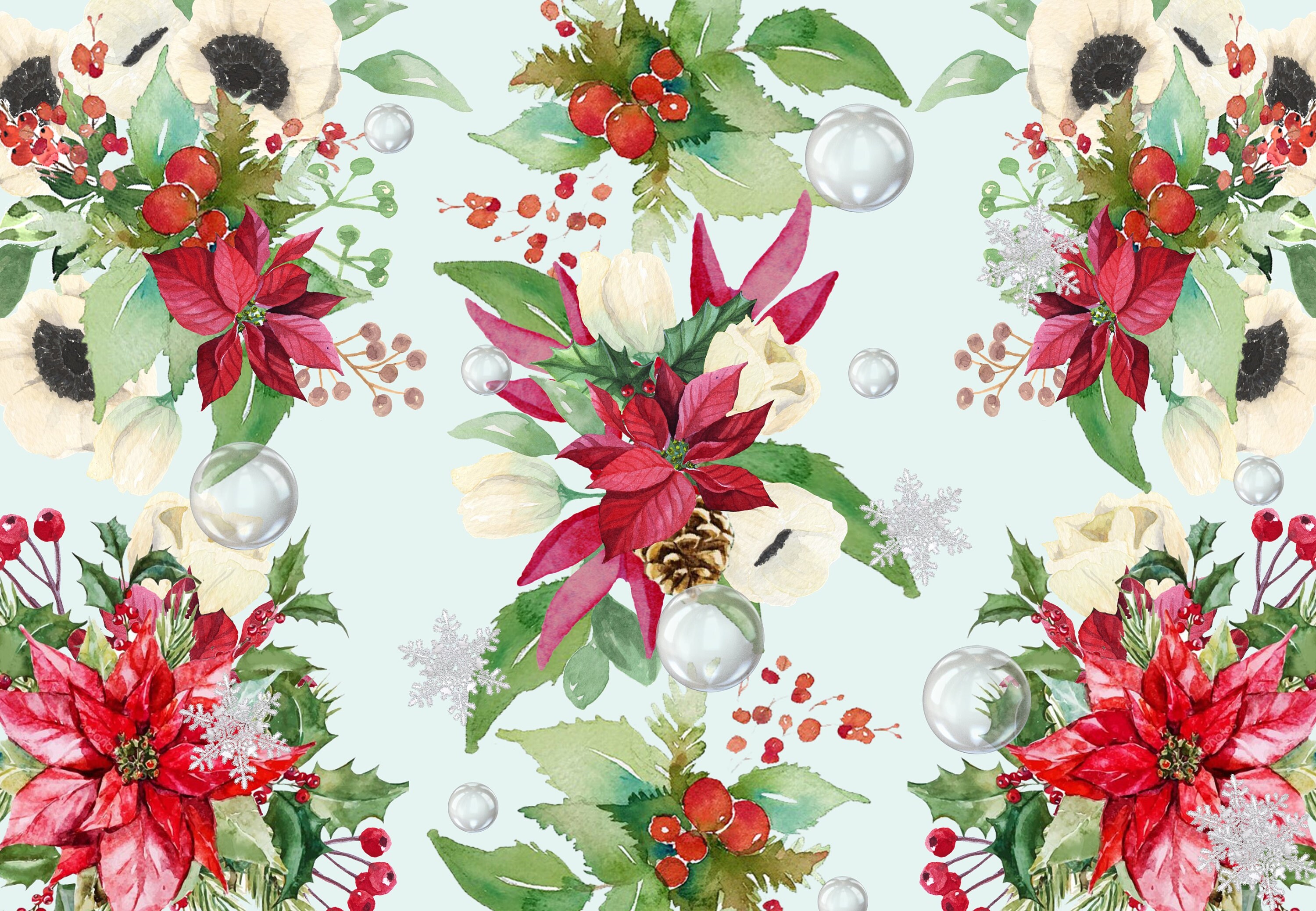 Printable Christmas Backgrounds With FREE Ephemera JPEG PDF Etsy