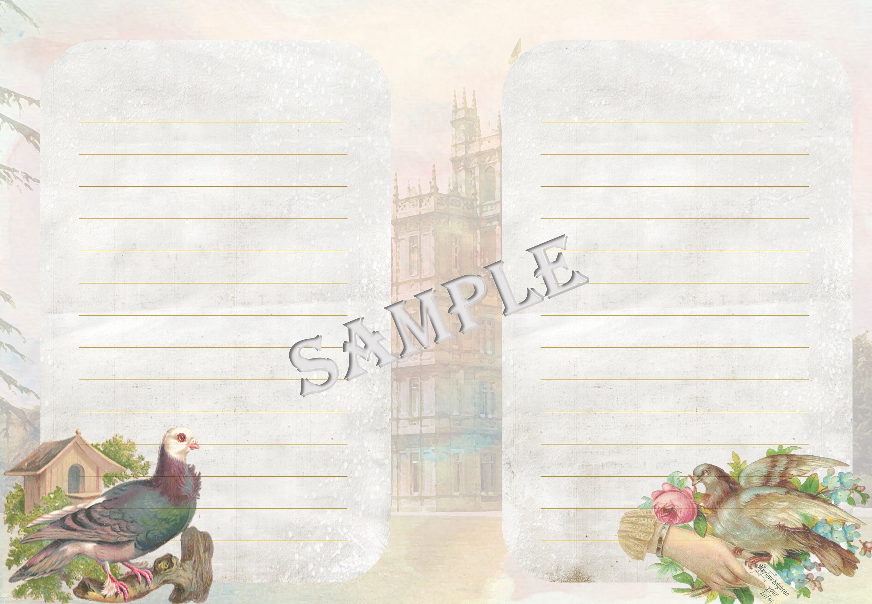 Downton Abbey Themed Printable Journal Kit with Free Ephemera | Etsy