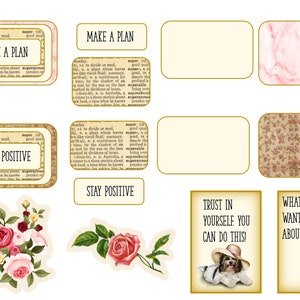 Printable Pocket Journal Kit. 16 Pages With Free Ephemera. Make It in ...