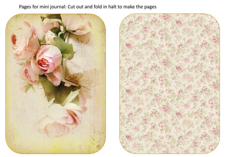Printable Pocket Journal Kit. 16 Pages With Free Ephemera. - Etsy UK