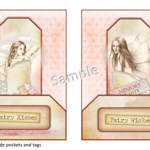 Printable Fairy Card Making Kit With Inserts Pockets Tags - Etsy UK