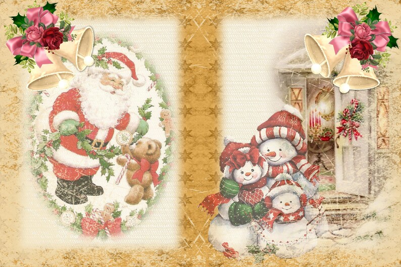 Printable Christmas Fireside Journal Kit With Free Clipart. Etsy UK