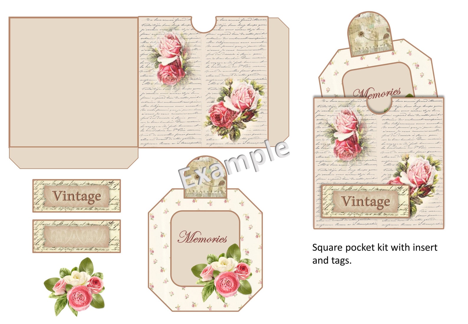 Printable Journal or Scrapbook Ephemera Kit. 65 Pieces. Shabby - Etsy UK