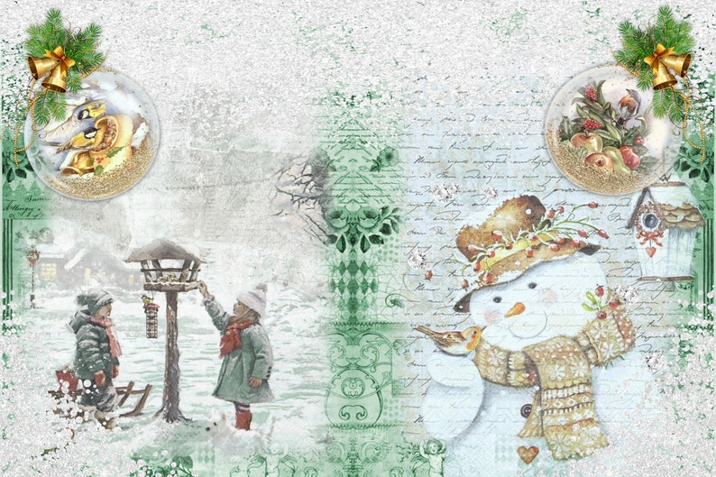 Printable Junk Journal Kit with Free ephemera collage tags