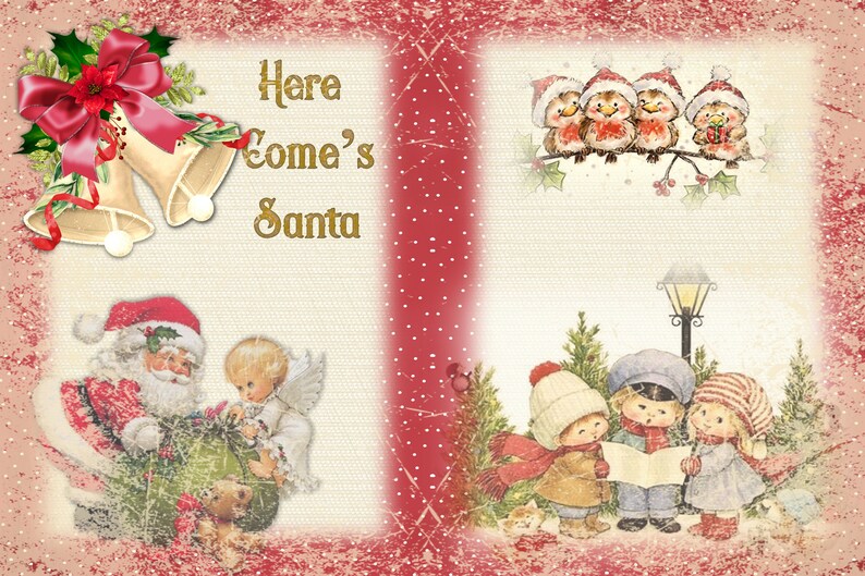 Printable Christmas Fireside Journal Kit With Free Clipart. Etsy UK