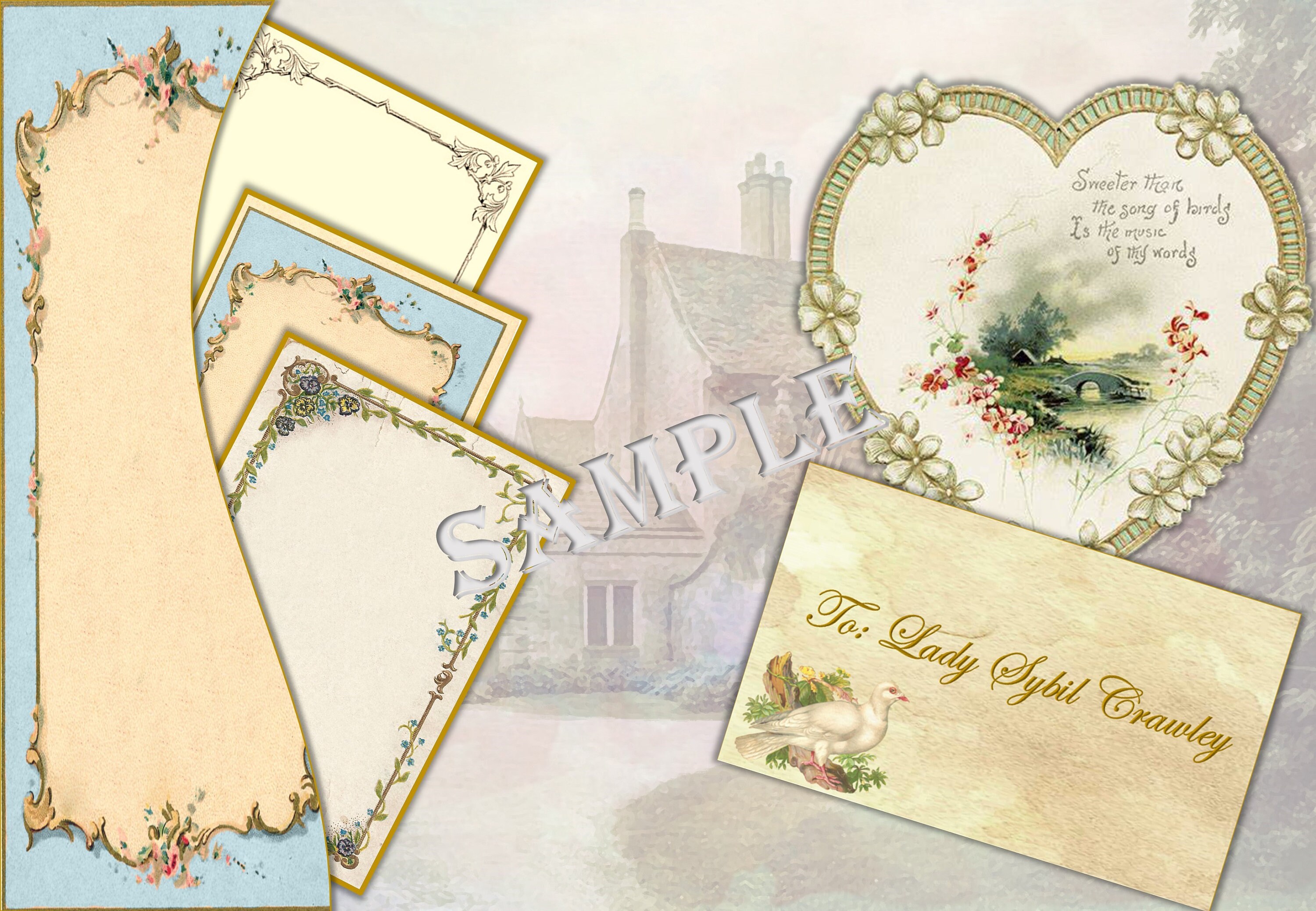 Downton Abbey Themed Printable Journal Kit with Free Ephemera | Etsy