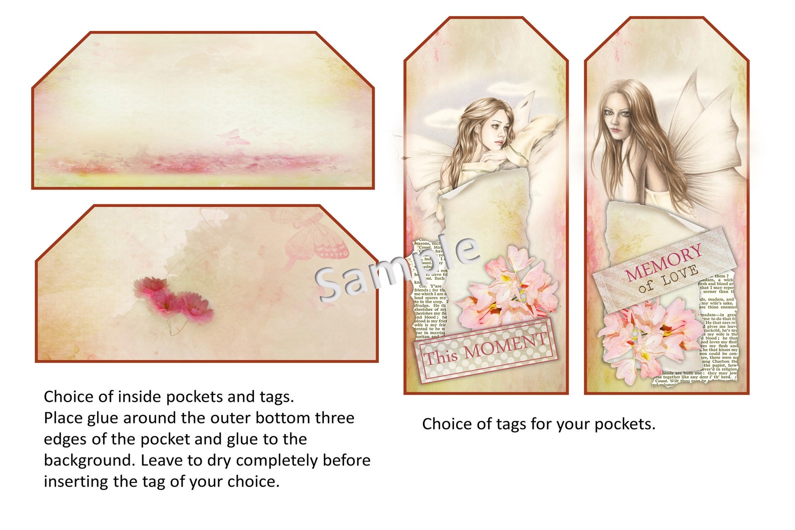 Printable Fairy Card Making Kit With Inserts Pockets Tags - Etsy UK