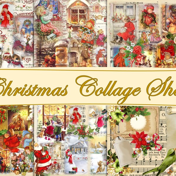 Decoupage Paper Christmas Etsy