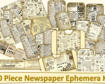 Newspaper Background Etsy