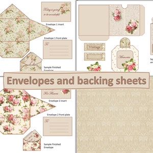 Printable Journal or Scrapbook Ephemera Kit. 65 Pieces. Shabby Chic ...