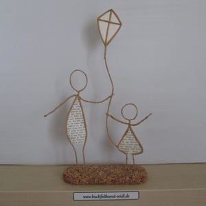 Wire figures with dragons, as a gift or decoration, e.g. as autumn decoration / autumn decoration