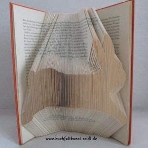 folded book &quot;Rabbit&quot; / &quot;Rabbit&quot;, as decoration or gift for rabbit lovers, rabbit fans, rabbit owners, rabbit keepers etc.