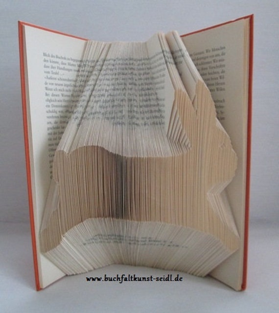 Gefaltetes Buch Hase Osterhase Als Etsy