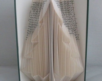 folded book "Christmas tree/Christmas tree/Christmas tree" as a gift or decoration, for Christmas