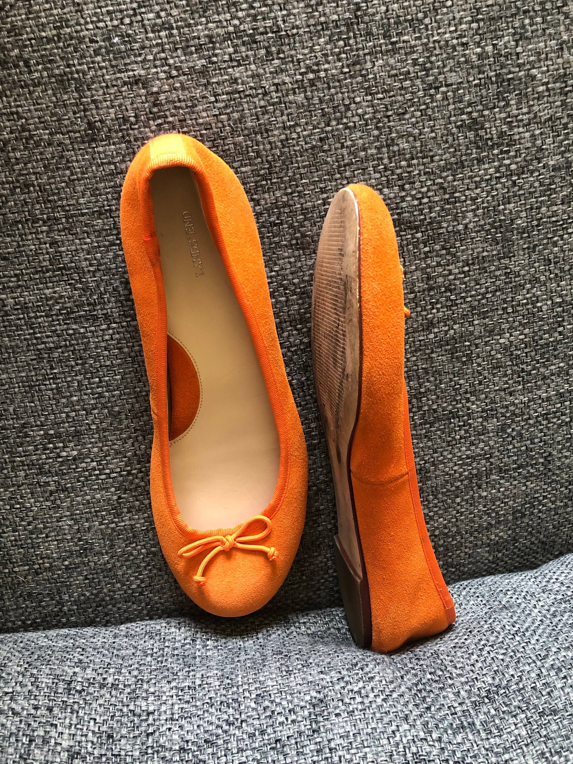Land's End Orange Flats 7.5 - Etsy