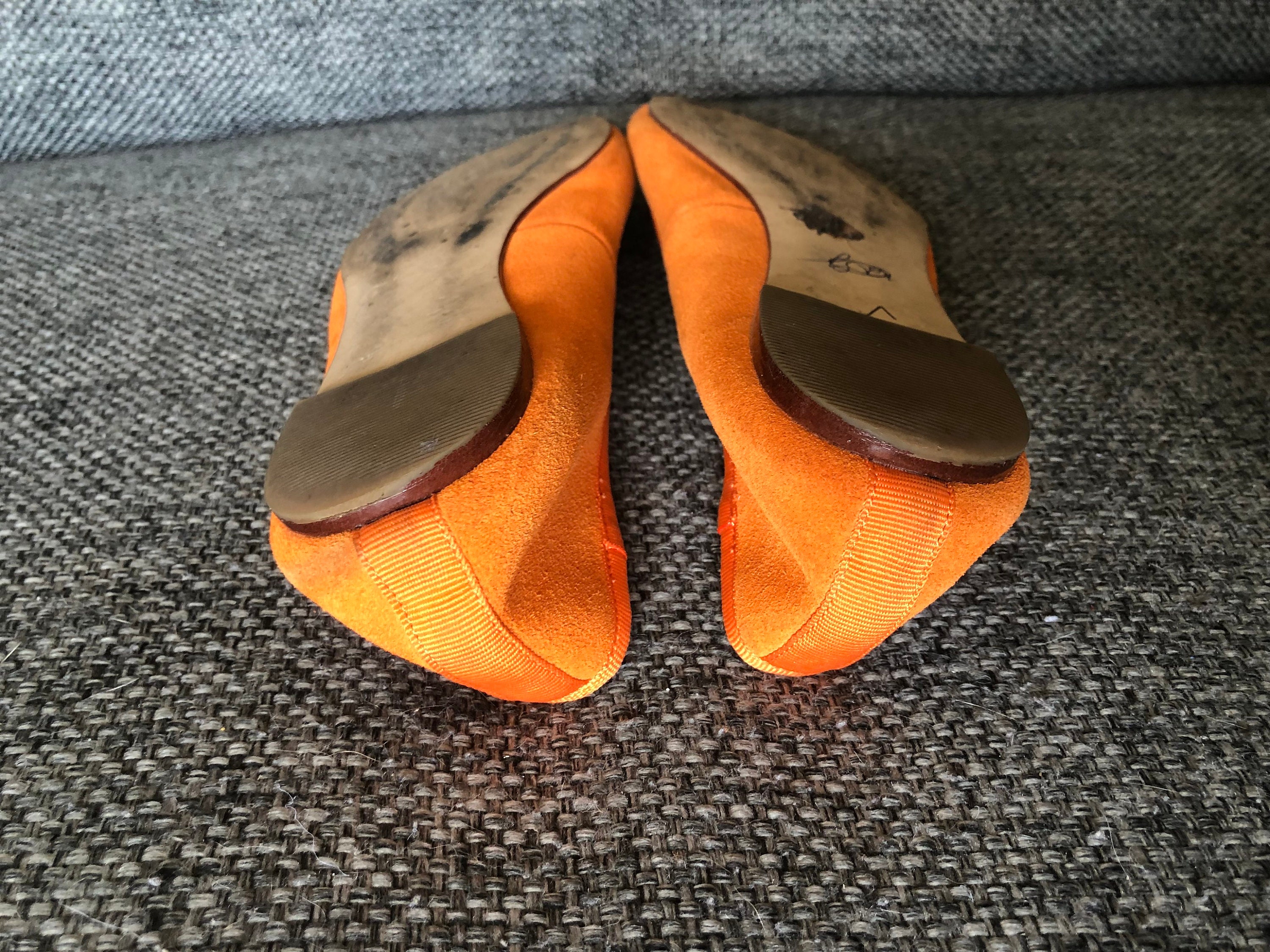 Land's End Orange Flats 7.5 - Etsy