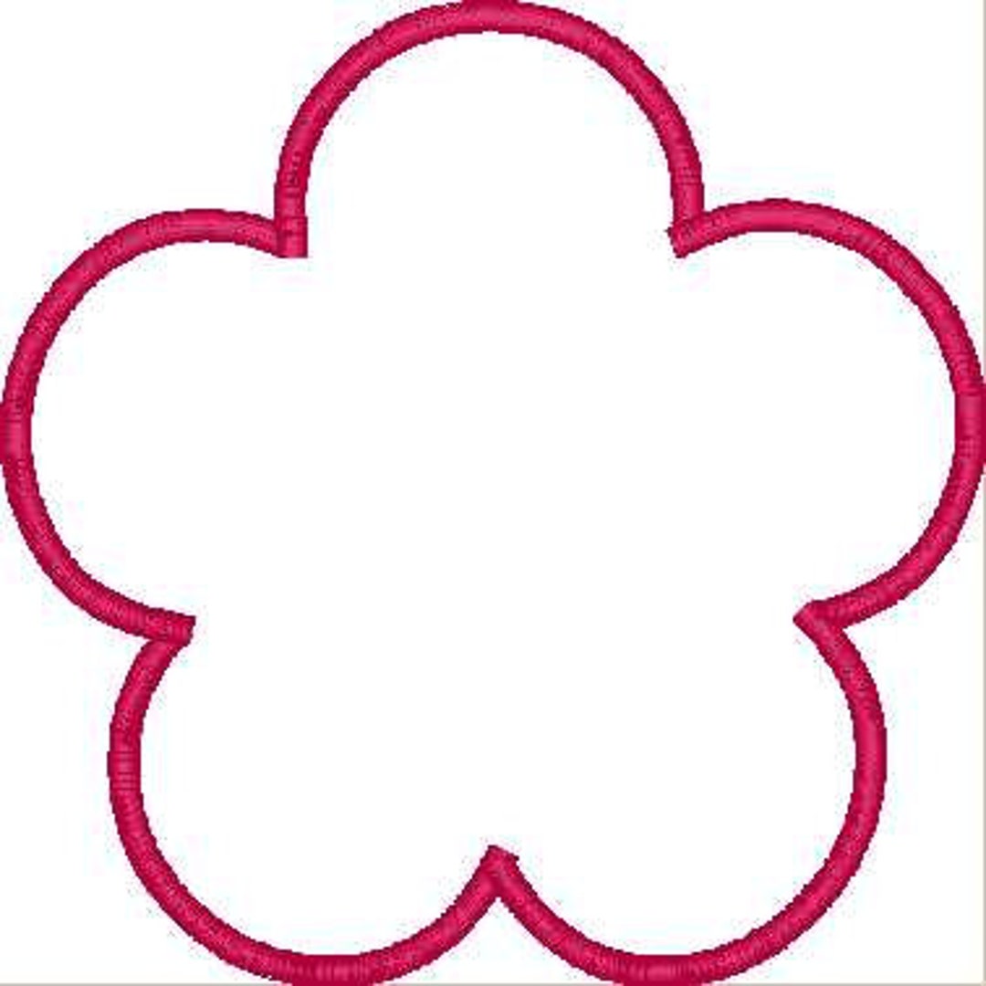 Flower Applique/ Embroidery Pattern Free/ Free Patch/ Embroidery Flower