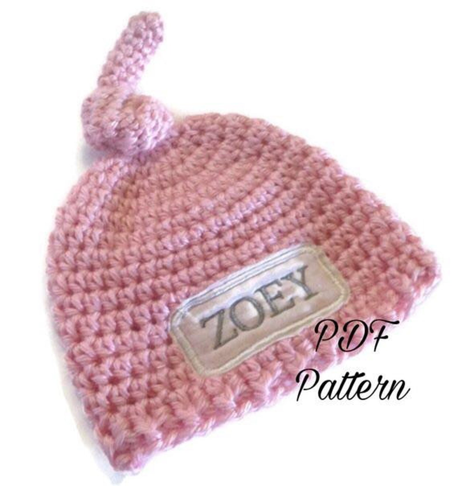 PDF Hat Pattern Newborn/ Crochet Pattern/ Baby Hat Pattern/ Etsy