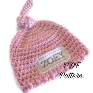 PDF Hat Pattern Newborn/ Crochet Pattern/ Baby Hat Pattern/ Crochet Beanie Pattern/ Baby Boy/ Baby Girl/ Unisex Hat/Coming Home Outfit/ Knit