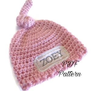 PDF Hat Pattern Preemie/Crochet Pattern/Baby Hat Pattern/Crochet Beanie Pattern/ Newborn/ Baby Boy/ Baby Girl/ Unisex Hat/Coming Home Outfit