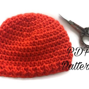 PDF Hat Pattern Preemie/Crochet Pattern/Baby Hat Pattern/Crochet Beanie Pattern/ Newborn/ Baby Boy/ Baby Girl/ Unisex Hat/Coming Home Outfit