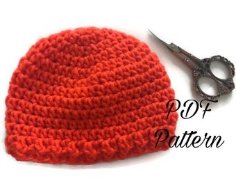 PDF Hat Pattern Preemie/Crochet Pattern/Baby Hat Pattern/Crochet Beanie Pattern/ Newborn/ Baby Boy/ Baby Girl/ Unisex Hat/Coming Home Outfit
