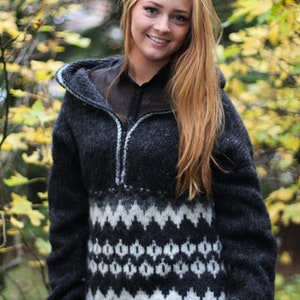 Unisex Cardigan, Handknitted from pure wool. image 1