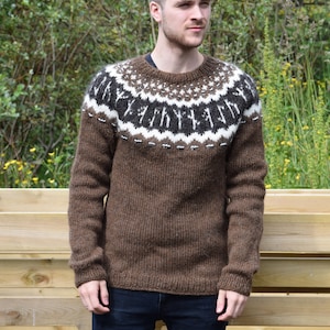 Icelandic sweater with Rune pattern image 1