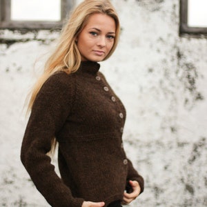 Cardigan, Handknitted from pure Icelandic wool. image 1