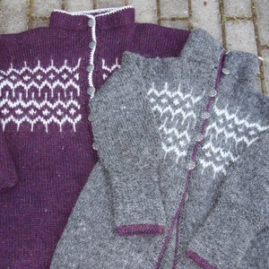 Cardigan, Handknitted from pure Icelandic wool. image 4