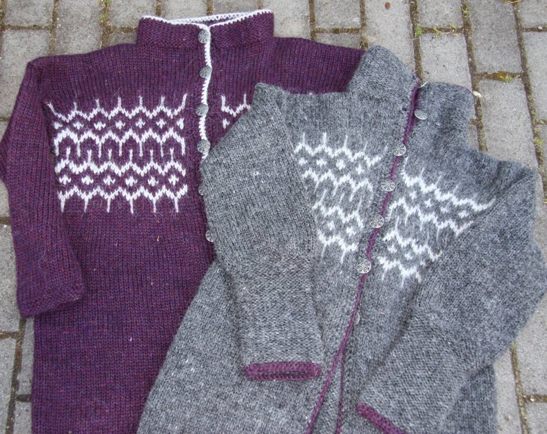 Cardigan, Handknitted from pure Icelandic wool. image 4