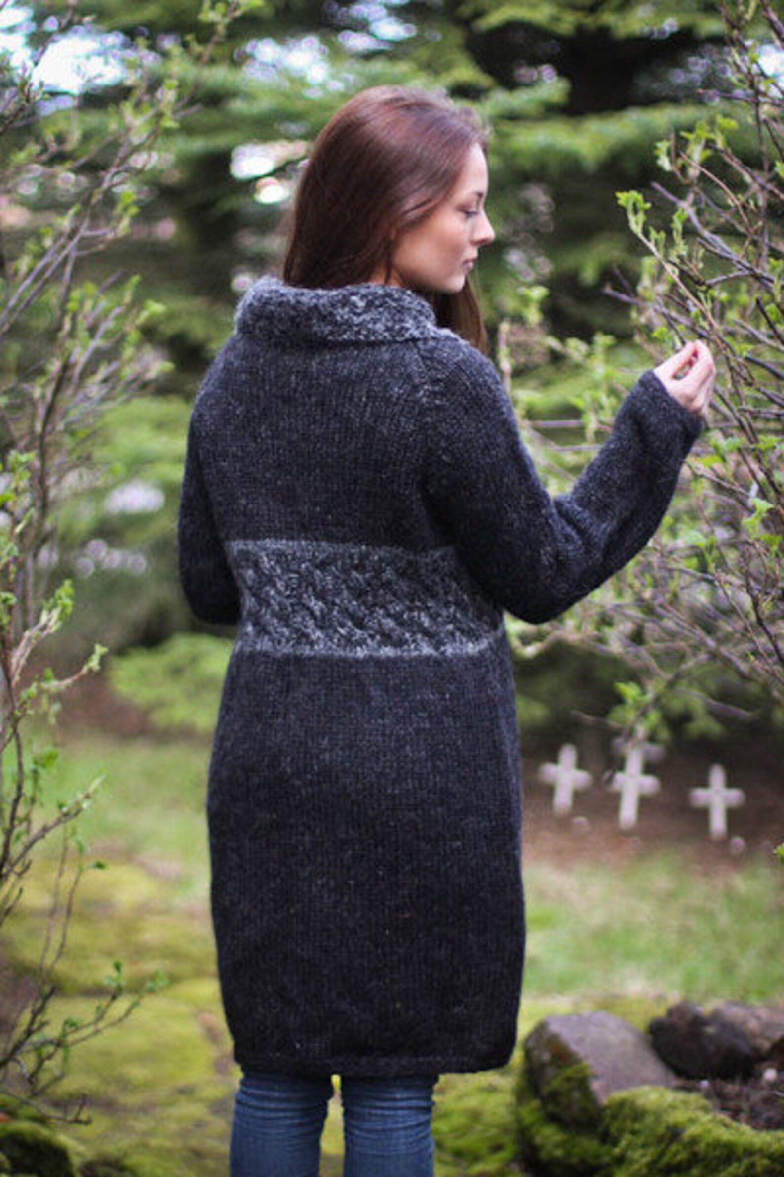 Cardigan Handknitted From Pure Icelandic Wool. - Etsy Canada