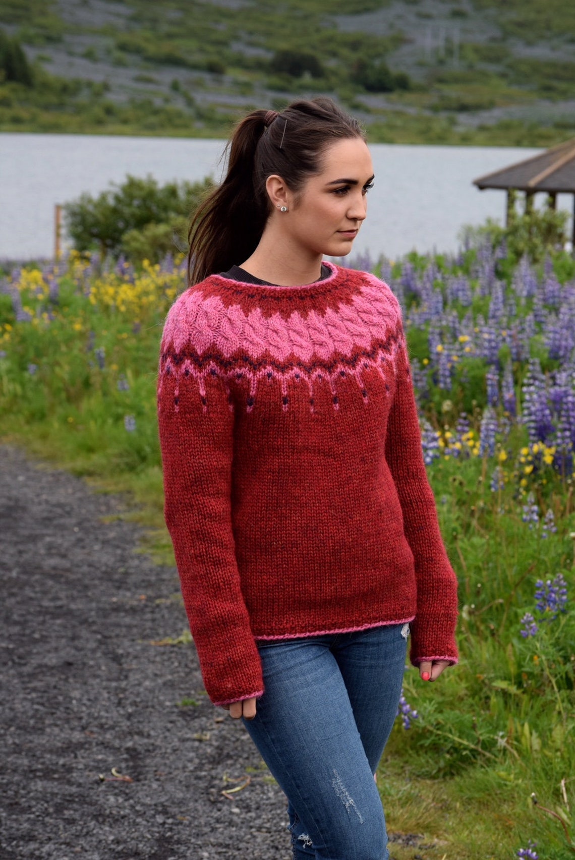 Pullover From Pure Icelandic Wool Etsy