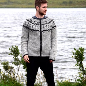 Icelandic sweater with Rune pattern image 2