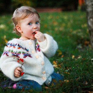 Children's Cardigan, Handknitted from pure wool. image 4