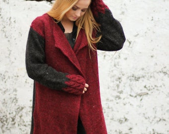 Cardigan, Handknitted from pure Icelandic wool.