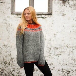 Pullover, Handknitted from pure wool. image 3