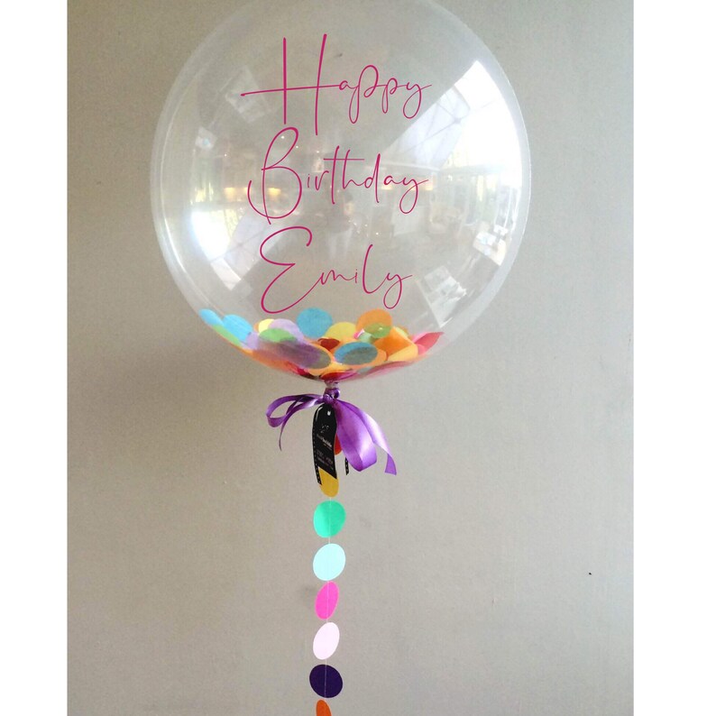 Custom balloon decal No balloon included Personalised Etsy