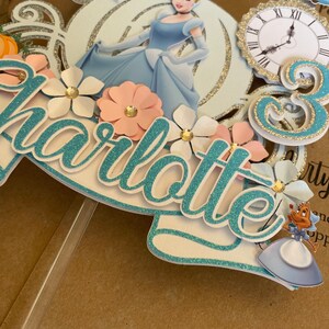 Cinderella Princess Inspired Cake Topper | Cinderella | Birthday Party ...