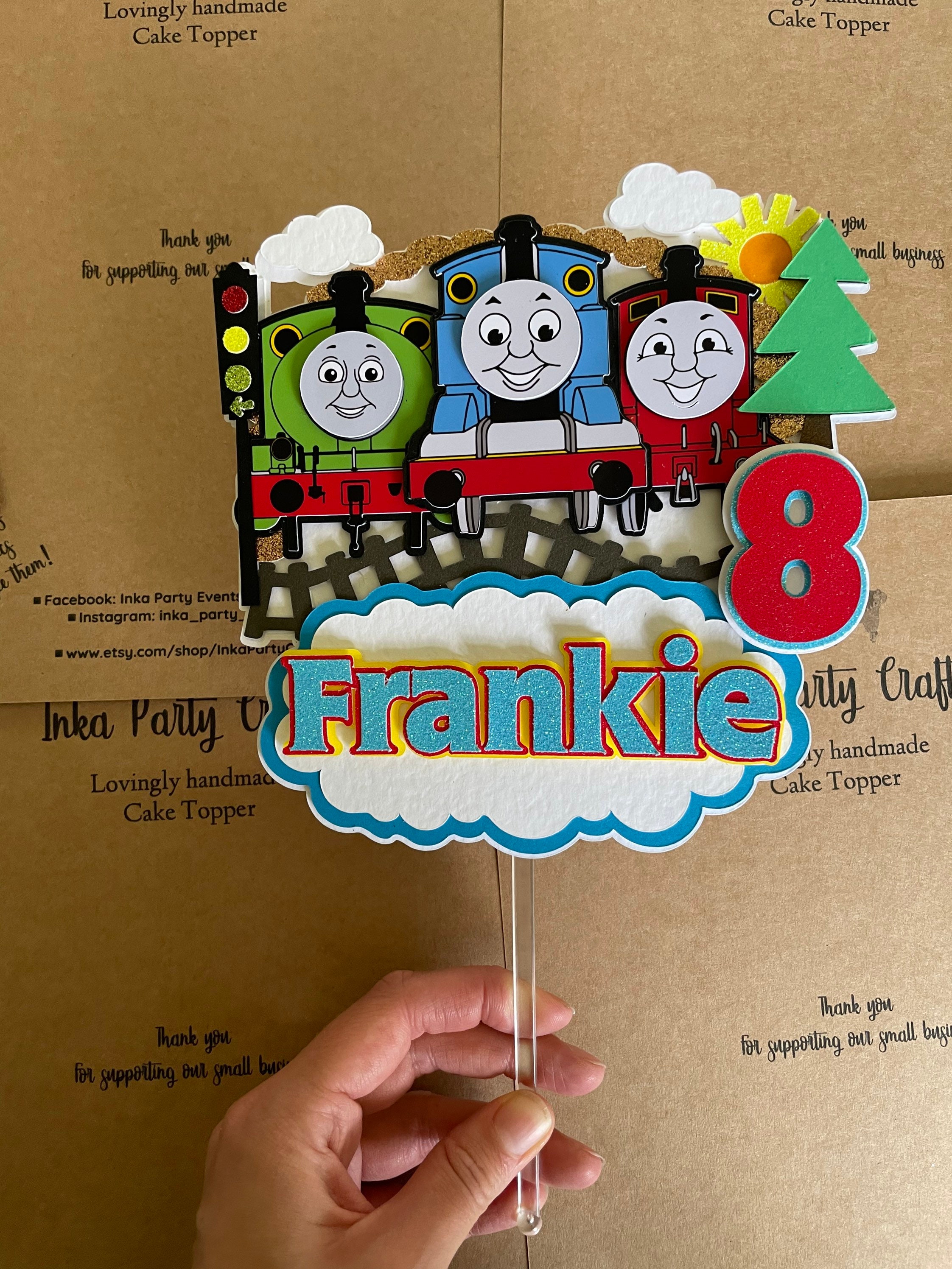 Thomas Tank Engine and Friends Inspired Cake Topper Thomas - Etsy UK