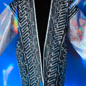 Abstract Psychedelic Holographic Men's Robe main image 0
