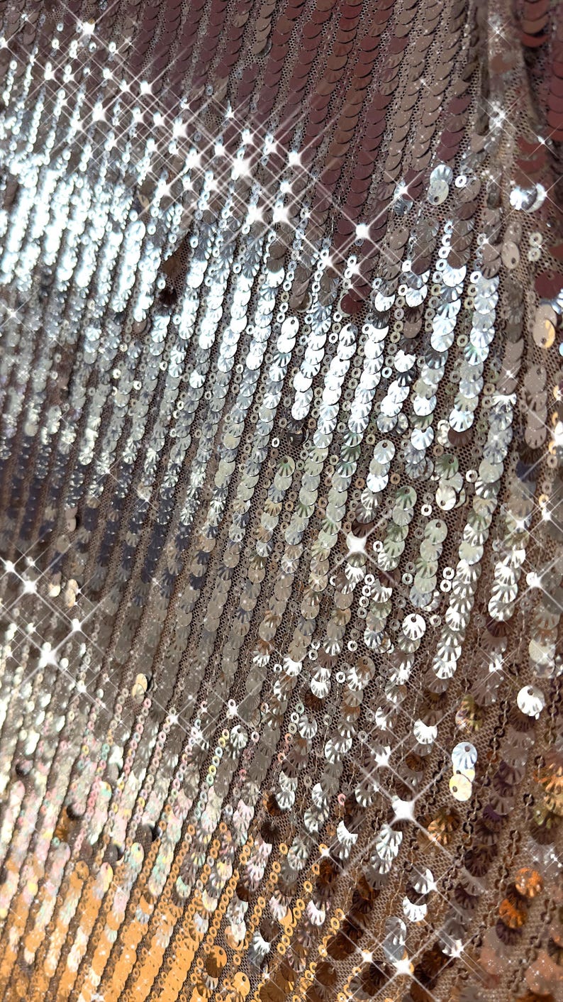 disco outfit sequin blazer sequin kimono sequin cape tinsel jacket fringe jacket rave outfit Beyonce Renaissance tour silver fringe kimono image 3