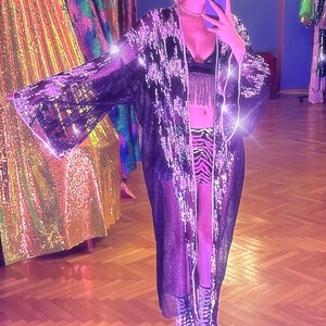 Psychedelic Holographic Women's Robe main image 1