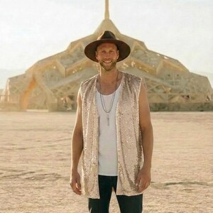 Rave kimono men burningman edc outfit Jedi Costume rave coat Mens rave outfit festival clothing sequin robe boho kimono jedi robe mens cape Sleeveless Vest